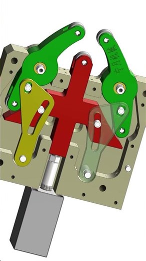 Three claws #mechanism #3dprinting #machine