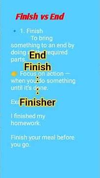 Fish and End #css#grammar #vocabulary