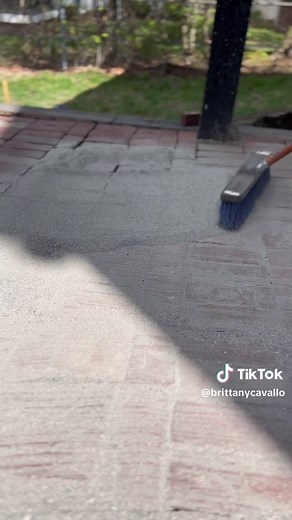 Transforming Brick Patio with Sand | DIY Home Improvement
