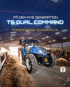 Få din nye T5 Dual Command nu med markedets mest fleksible finansiering  Bygget til at arbejde uden pause – den sætter aldrig farten ned på marken! https://nh.tinyc.co/473mqp | New Holland Agriculture | Facebook