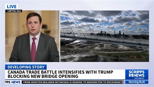Gordie Howe Bridge opening stalled by Trump's trade spat