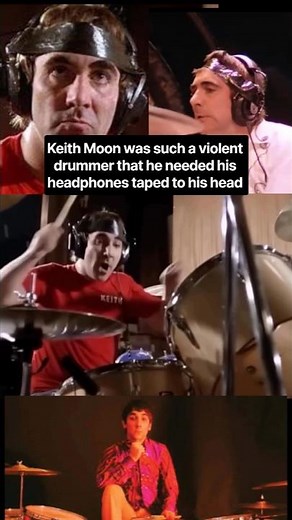 Keith Moon Showing His Explosive Drumming Style #music #rockmusic #drummer #keithmoon #fyp #thewho