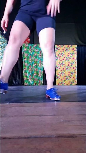 Erika Oliveira Tap Dancing In Her Shiny Blue Patent Leather J-Sams Tap Shoes From Bloch