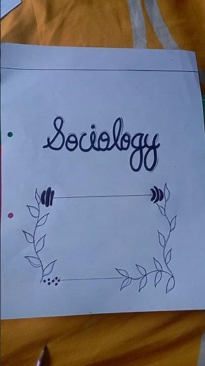 SOCIOLOGY 🎀 Project File #shorts #frontpage #project #file #sociology