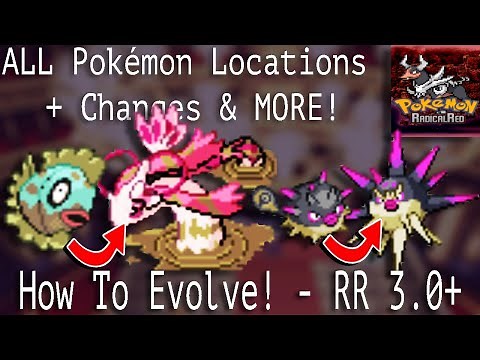 ALL Pokemon Locations, Evolution Changes FOR Hisuian + Seviian AND MORE! - Radical Red 3.0+