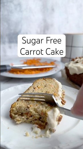Diabetic friendly carrot cake. See related recipe. #diabeticfriendly #carrotcake #lowcarb #recipe