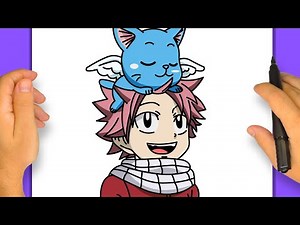 Comment dessiner Natsu Dragneel | Fairy Tail | Étape par Étape Simple et Facile