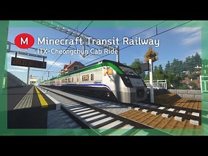 Minecraft Transit Railway - ITX Train cab ride (1x Speed)