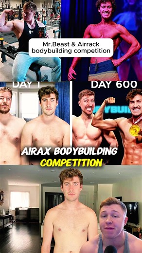 Mr Beast had a great transformation#workout #mrbeast #physique #transformation #fyp