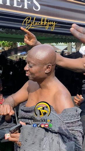 Atta Kyea And Abu Jinapor Displaing Some Adowa Moves At Asante Bediatuo Mums Funeral