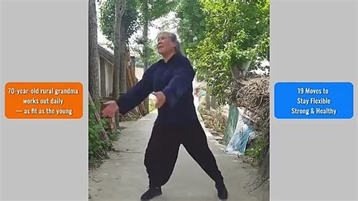 70-Year-Old Grandma Does 19 Daily Exercises to Stay Fit, Burn Fat, and Boost Her Immune System