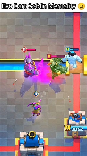 Evo Dart Goblin Mentality #clashroyale #shorts
