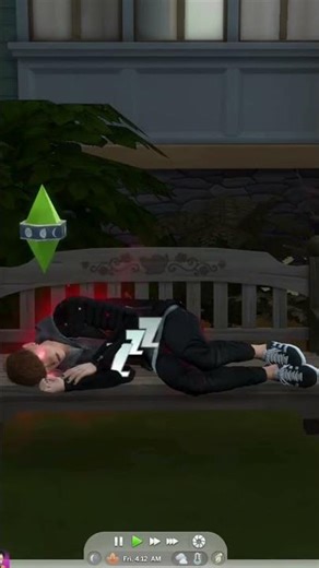 MY WEREWOLF SIM WANTS TO GET AWAY FROM EVERYTHING #thesims4 #sims4 #shorts