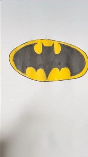 How to Draw the Batman Logo (easy)