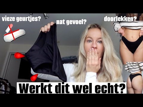 Ik probeerde MENSTRUATIE ONDERGOED + Doorlek TEST | Julia Johanna✨