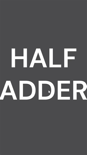 Making a Computer - Half Adder 💾