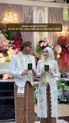 Daftar Foto Wajib Setelah Akad Nikah