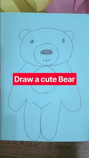 How to draw a bear