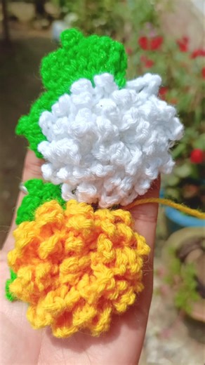 Crochet fluffy Flower 🌸 #shorts #crochet