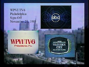 WPVI 6 Sign-Off, November 21, 1985 (Perspective Open, PSA's)
