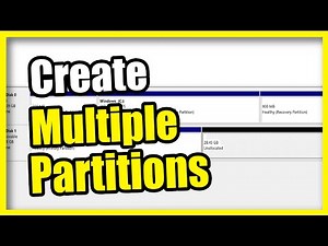 How to Create Multiple Partitions on a Single Drive on Windows 10 or 11