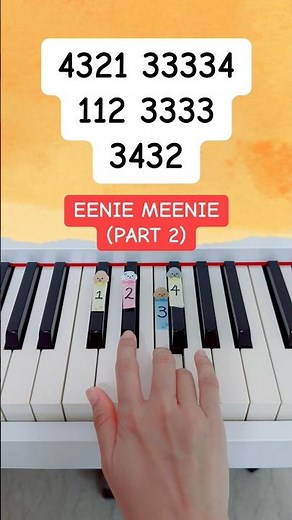 Eenie Meenie - Justin Bieber, Sean Kingston (Piano Tutorial) #easypianotutorial