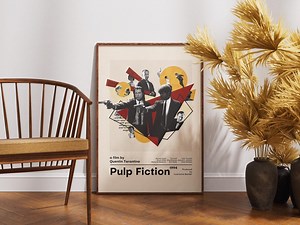Pulp Fiction Movie Poster: Retro Mid-century Wall Art (digital Download) - Etsy