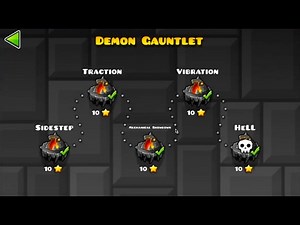 DEMON GAUNTLET 100% COMPLETED!!! EPIC GAUNTLET!!! - Geometry Dash 2.1