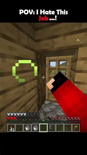 I hate this job! 💀 #minecraft #viralshorts