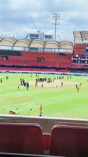 Rajiv Gandhi international cricket stadium Guest area.
