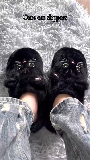 Get ready to Meow into comfort! 🐱 Introducing our Cozy Fleece-Lined Cat Slippers, the perfect holiday gift for any woman on your list. Soft, fuzzy, and adorable - these slip-on house shoes are sure to bring a smile to her face. Treat someone special (or yourself!) to the coziest of treats this season! | SHOES-Outlets STORE