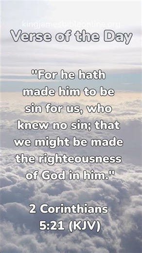 2 Corinthians 5:21 (KJV) - Most Inspiring Bible Verse Revealed!