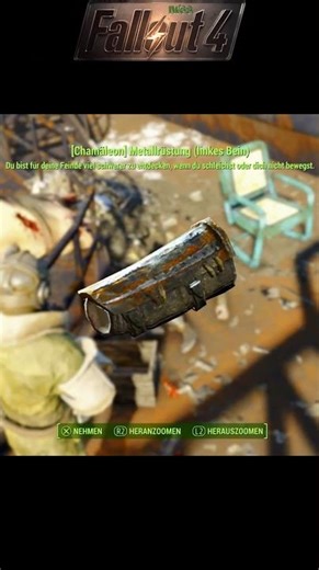 Fallout 4 Next-Gen-Update - Legendäre Rüstung - Chamäleon Metallrüstung linkes Bein 🦵 #shorts