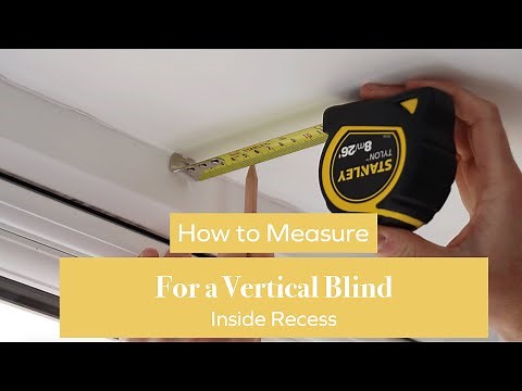 How to Measure for a Vertical Blind Inside Recess | BlindsbyPost |