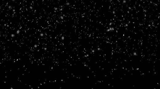 Falling snow animation. 4k transparent background with alpha channel. Large and small snowflakes swirling and falling to the ground. Winter, Christmas and new year.