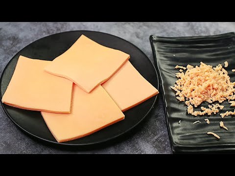 Homemade Slice Cheese Recipe | 3 Ingredients Slice Cheese Recipe | Yummy