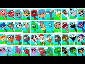 🛑❤️ My Sprunki OC ALL Phases Incredibox Compilation COMPLETE in real 3 ❤️ #incredibox #sprunkioc