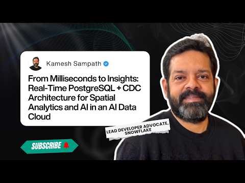 From Milliseconds to Insights: Real-Time PostgreSQL + CDC Architecture for Spatial Analytics and AI