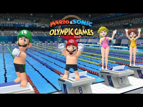 Swimming 100M Very Hard Gameplay Mario & Sonic At The Olympic Games Tokyo 2020 Luigi & Mario ++++ Bo