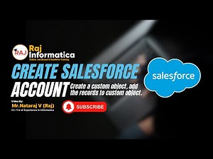 How to Create Salesforce account, Custom Object and Add the records , Query object is Salesforce