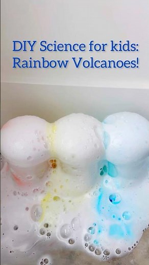 Make a Rainbow Volcano Right Now- Everything you Need is in Your House! 🌋