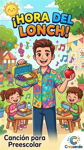 𝗖𝗮𝗻𝗰𝗶ó𝗻 𝗱𝗲𝗹 𝗟𝗼𝗻𝗰𝗵 🍎 𝗖𝗿𝗲𝗮 𝗥𝘂𝘁𝗶𝗻𝗮𝘀 𝗙𝗲𝗹𝗶𝗰𝗲𝘀 𝗲𝗻 𝗣𝗿𝗲𝗲𝘀𝗰𝗼𝗹𝗮𝗿 👧👦​