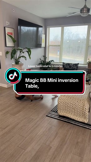 Effective Lower Back Stretch with Mini Inversion Table