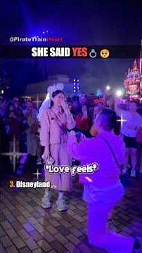 She Thought It Was Just a Trip ✨#proposal #disneyproposal #couplegoals