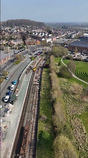 Cambrian Heritage Railway Oswestry #drone #cambrian #heritage #railway #train #djidrone