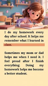 I do my Homework - English For Kids 📖🗣 #homework #englishlearning #student | English for kids