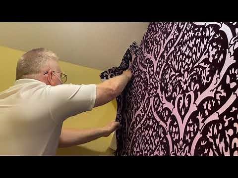 How to Hang Albany Palladium Flock Wallpaper - Spencer Colgan