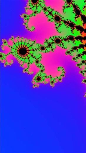 Mandelbrot Set Zoom Into Seahorse Valley #shorts #generativeart #gpu