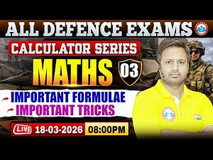 Calculator Series for Maths | Maths Formulas & Tricks | Maths For All Defence Exams By Rakesh Sir
