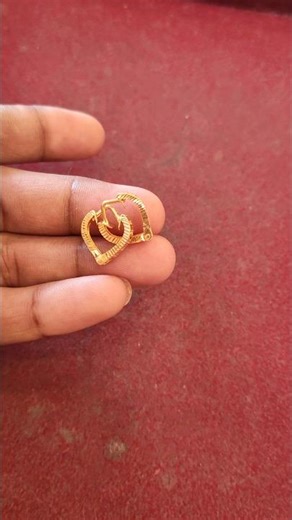 gold hoop earrings design #ytshorts